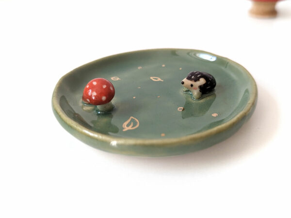 hedgehog jewelry dish