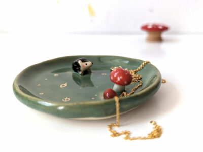 hedgehog jewelry dish