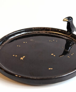 jewelry dish night crow and gold