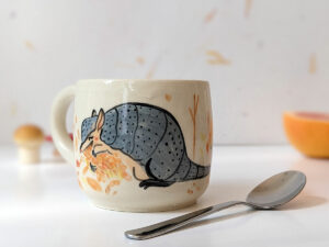 armadillo mug cute