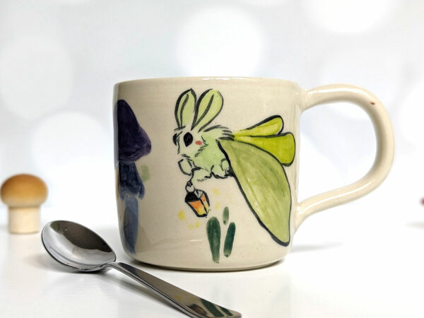 adorable moth mug handmade