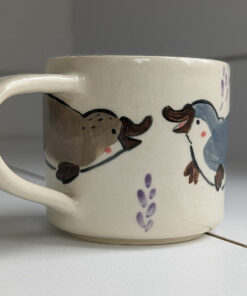 adorable moth mug handmade