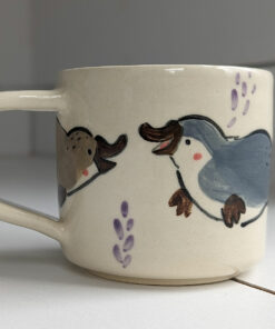 adorable moth mug handmade