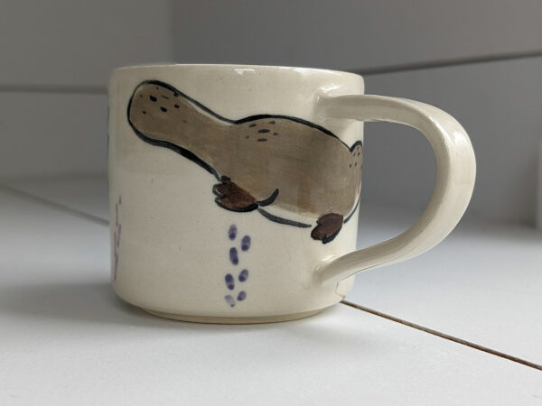 adorable moth mug handmade