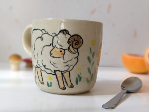 cute rams big mug