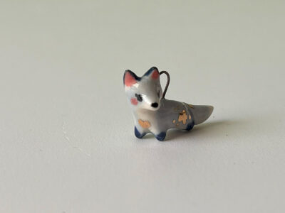 Porcelain Pendant - Blue Fox - Image 2