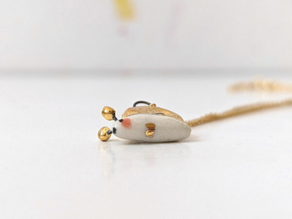 gold snail pendant