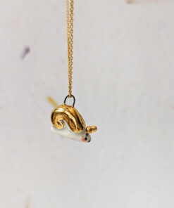 gold snail pendant