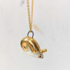 gold snail pendant