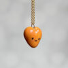 orange heart pendant