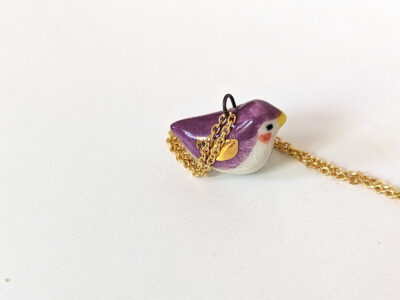 Pendentif Porcelaine - Oiseaux Mignons – Image 12