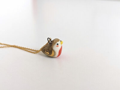 Pendentif Porcelaine - Oiseaux Mignons – Image 8