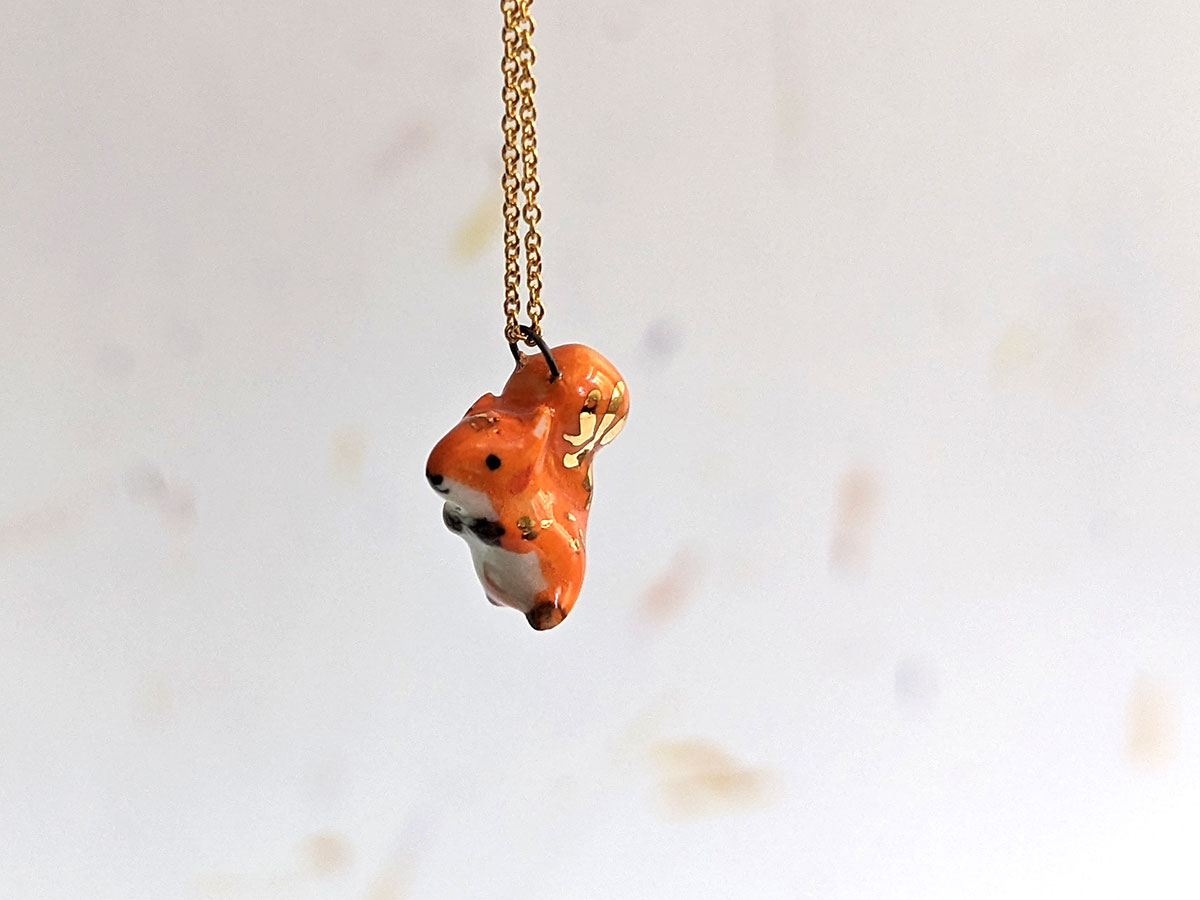 red squirrel pendant