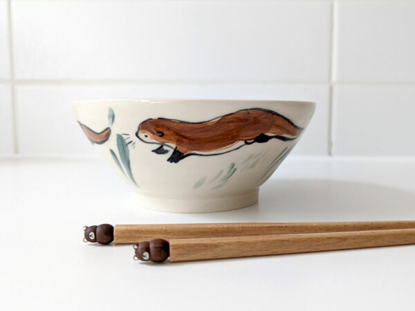 cute otter bowl handmade