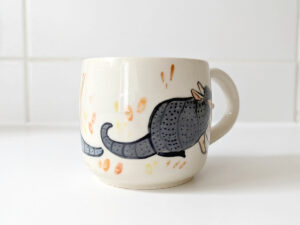 cute armadillo mug handmade