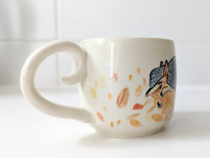 cute armadillo mug handmade