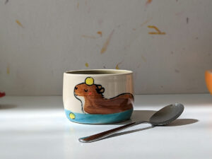 capybara citrus bath tumbler