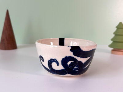 Gobelet Porcelaine : Pieuvre - Bleue – Image 3