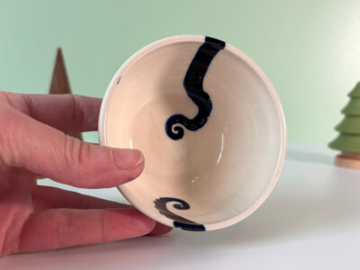 Gobelet Porcelaine : Pieuvre - Bleue – Image 2