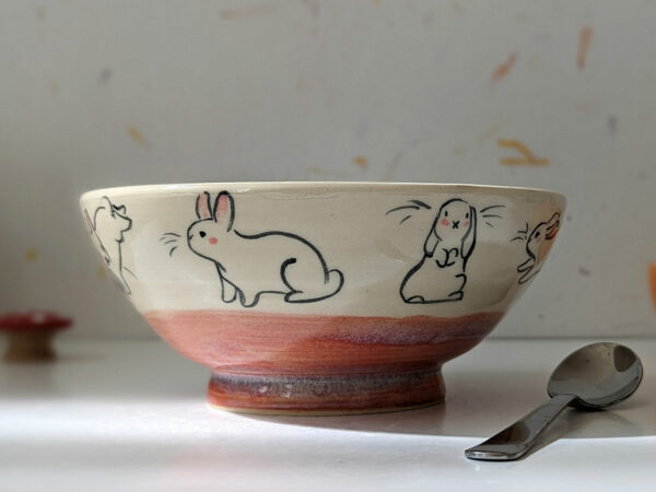 large bowl bunnies