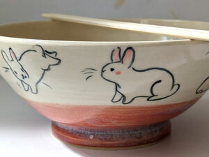 large bowl bunnies