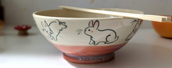 large bowl bunnies