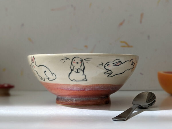 large bowl bunnies