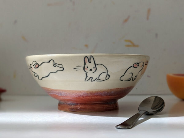 large bowl bunnies