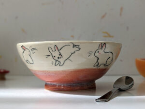 large bowl bunnies