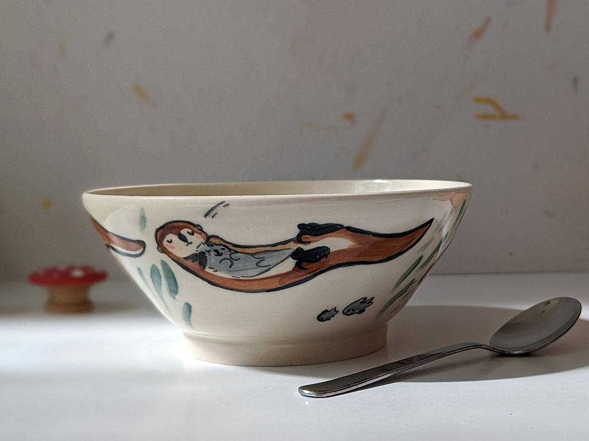ramen bowl cute otters