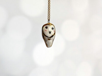 Pendant - Owl Pearl + Gold - Image 5