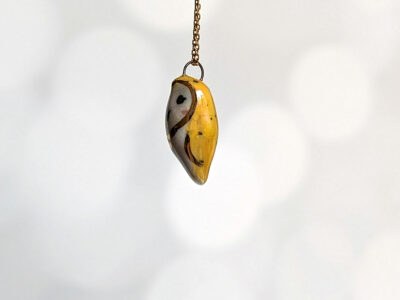 Pendant - Owl Pearl + Gold - Image 4