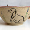 goat kids speckled bowl