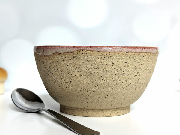 goat kids speckled bowl