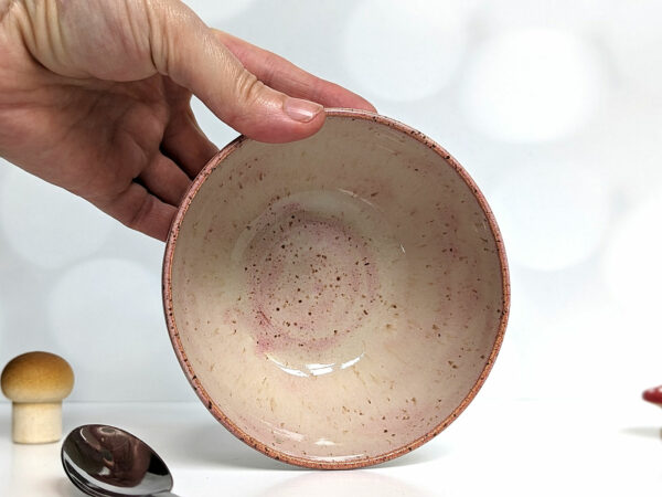 goat kids speckled bowl