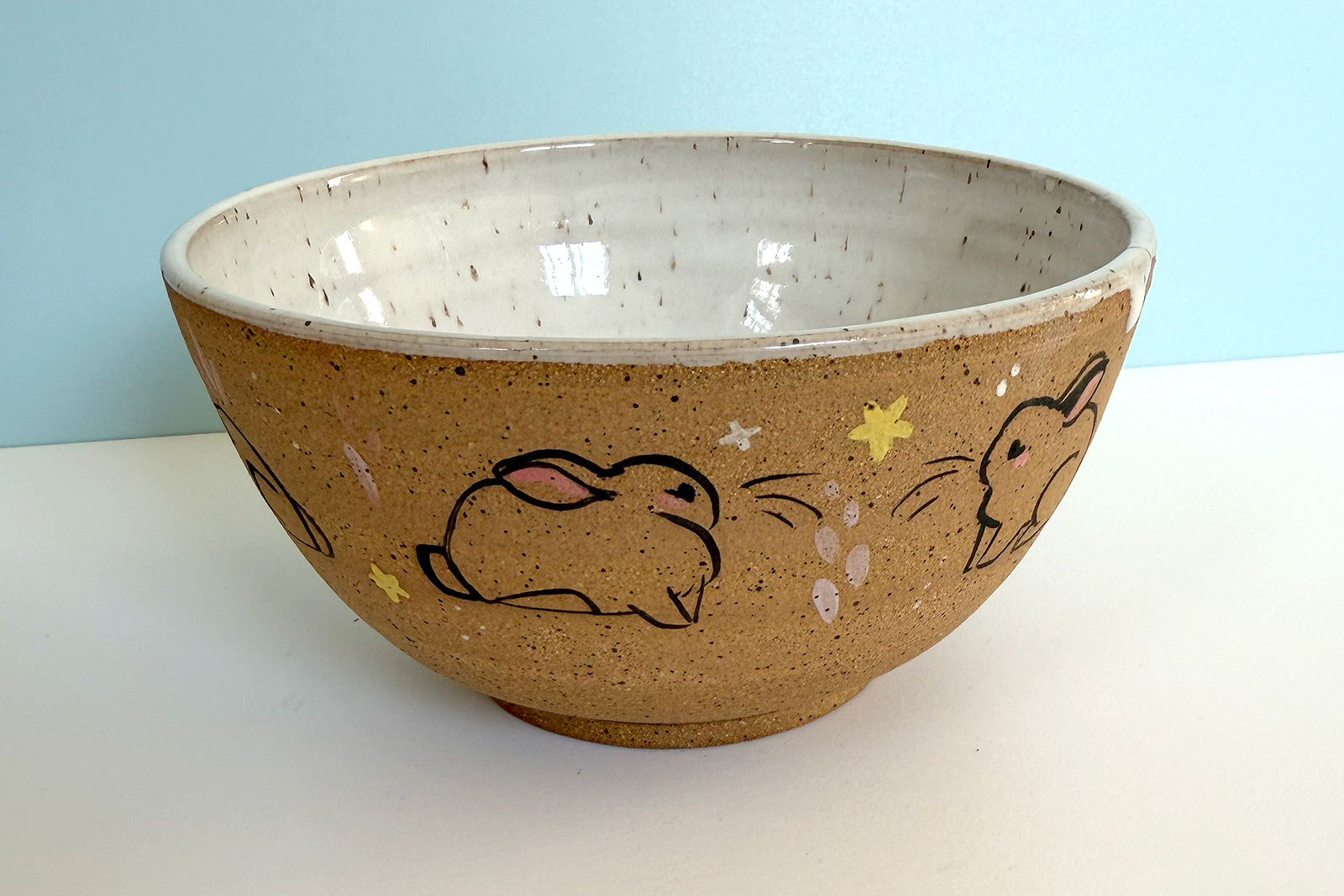 Bowl - Bunnies - Speckled - Image 3