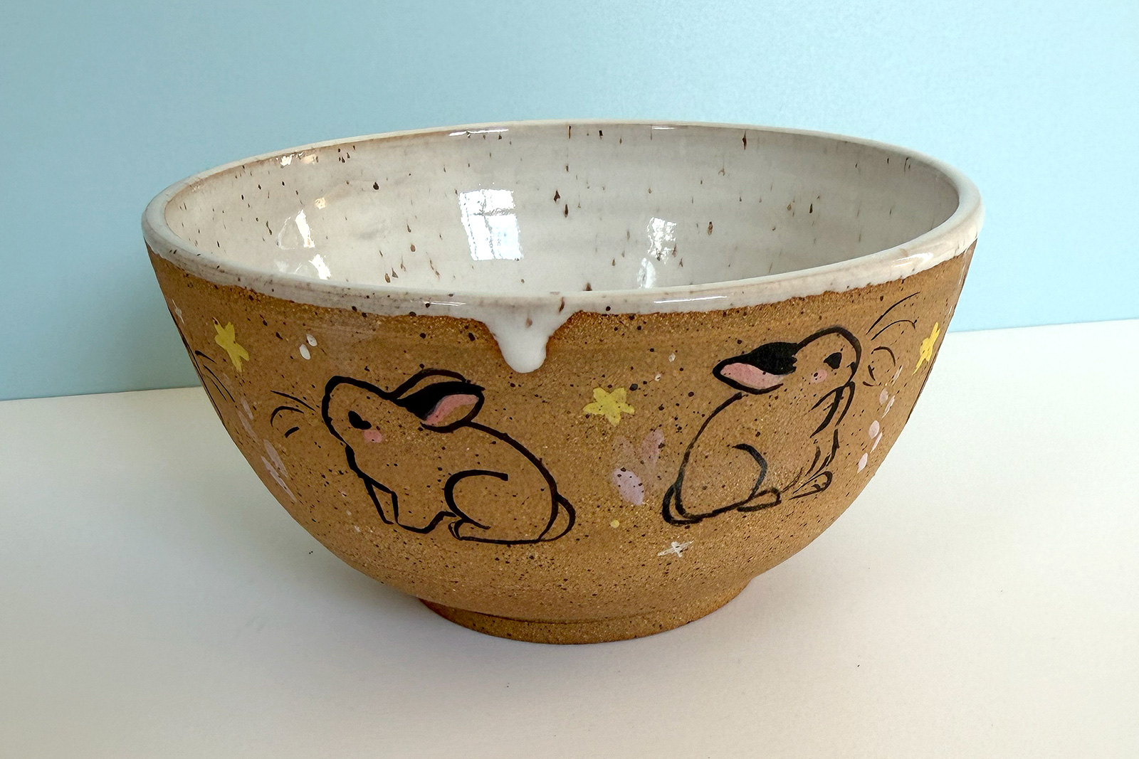 Bowl - Bunnies - Speckled - Image 4