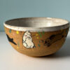 bowl illustrated with bunnies