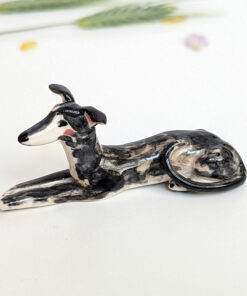 greyhound porcelain figurine custom order