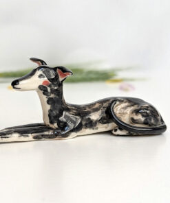 greyhound porcelain figurine custom order