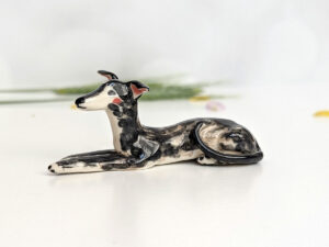 greyhound porcelain figurine custom order