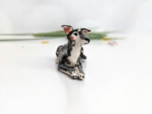 greyhound porcelain figurine custom order