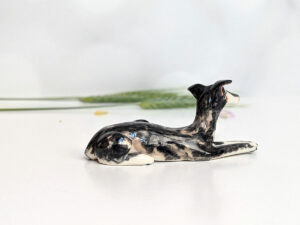 greyhound porcelain figurine custom order