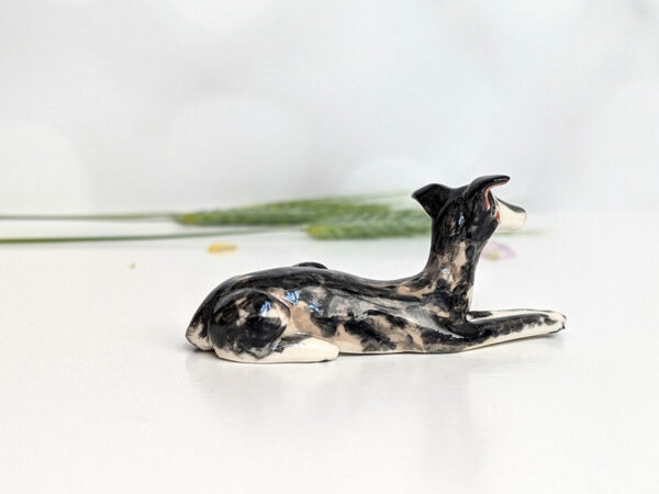 greyhound porcelain figurine custom order