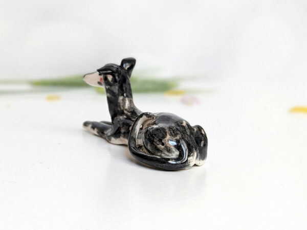 greyhound porcelain figurine custom order