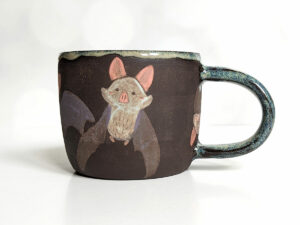 handmade bat mug cute