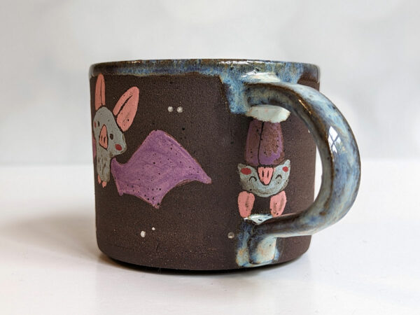 handmade bat mug cute