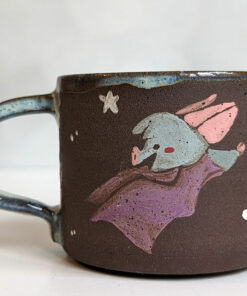 handmade bat mug cute