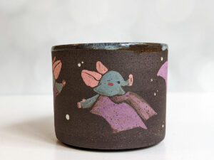 handmade bat mug cute