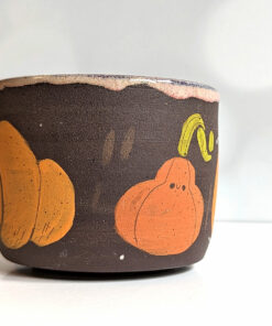 cute pumpkin mug handmade by kness